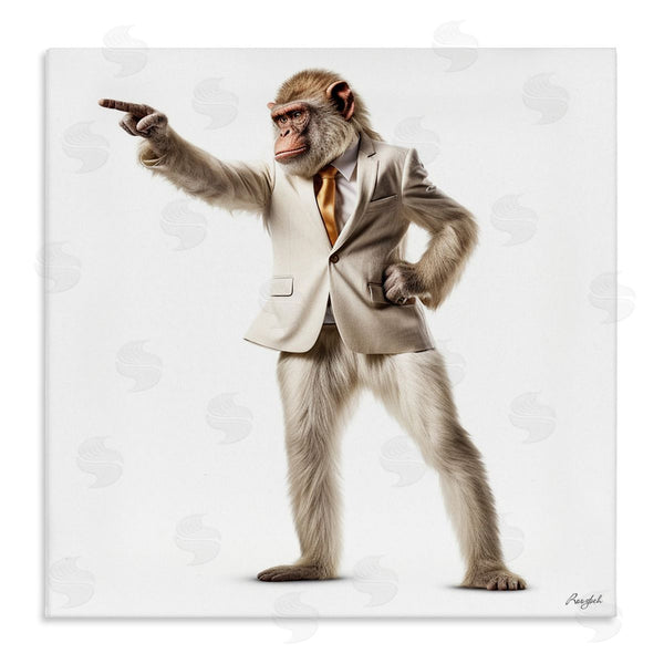stupell industries Roozbeh | Stylish Ape in Suit