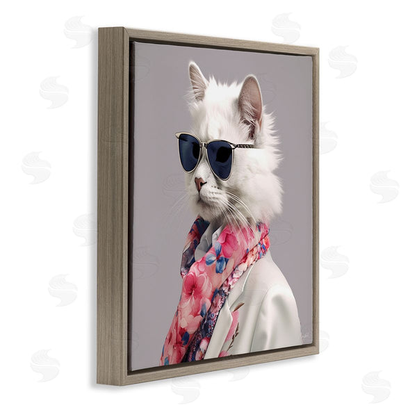 Stupell Industries Roozbeh | Stylish Cat Fashion