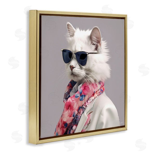 Stupell Industries Roozbeh | Stylish Cat Fashion