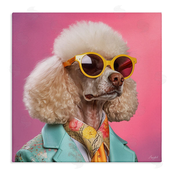 stupell industries Roozbeh | Stylish Poodle Portrait