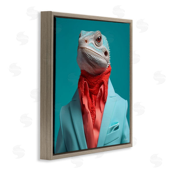 Stupell Industries Roozbeh | Trendy Iguana Portrait