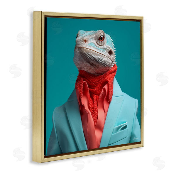 Stupell Industries Roozbeh | Trendy Iguana Portrait