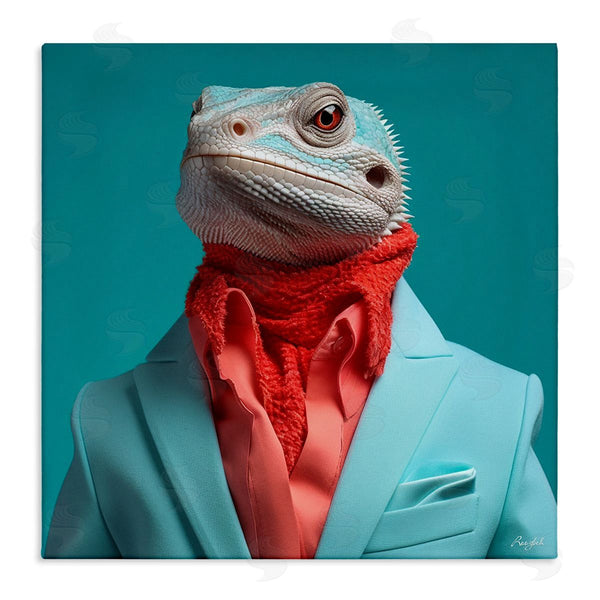 stupell industries Roozbeh | Trendy Iguana Portrait