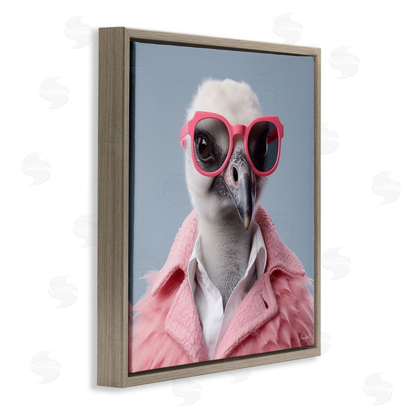Stupell Industries Roozbeh | Trendy Ostrich In Pink