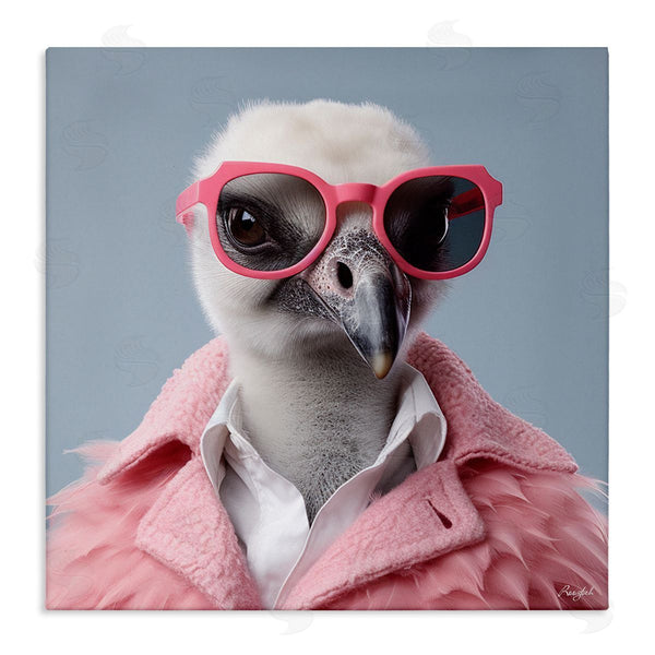 stupell industries Roozbeh | Trendy Ostrich in Pink