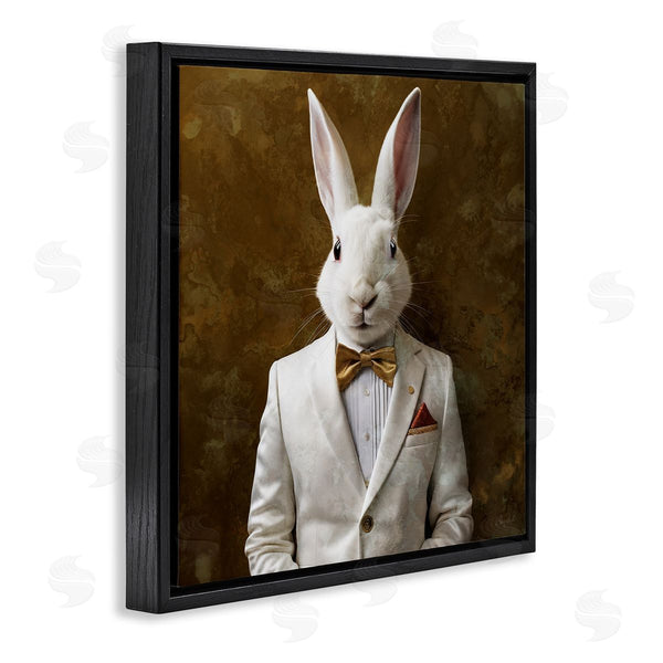 Stupell Industries Roozbeh | White Rabbit In Suit