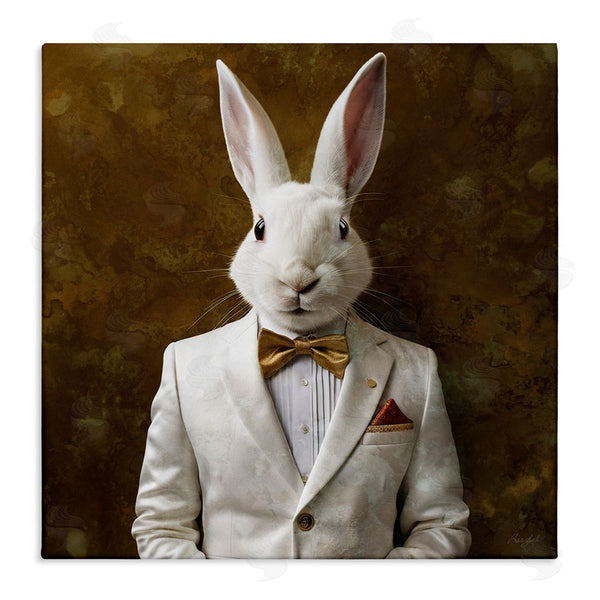 stupell industries Roozbeh | White Rabbit in Suit