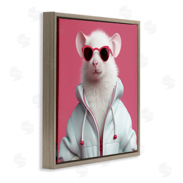 Stupell Industries Roozbeh | White Trendy Mouse