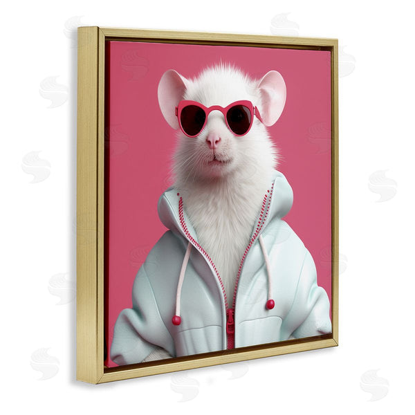 Stupell Industries Roozbeh | White Trendy Mouse