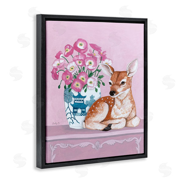 Stupell Industries Sally B | Flower Vase And Deer