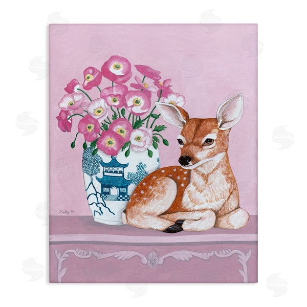 stupell industries Sally B | Flower Vase And Deer
