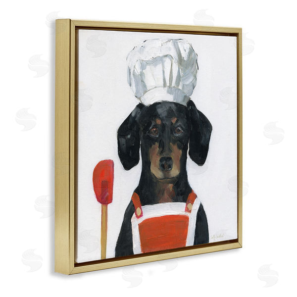 Stupell Industries Sally Swatland | Kitchen Chef Dog
