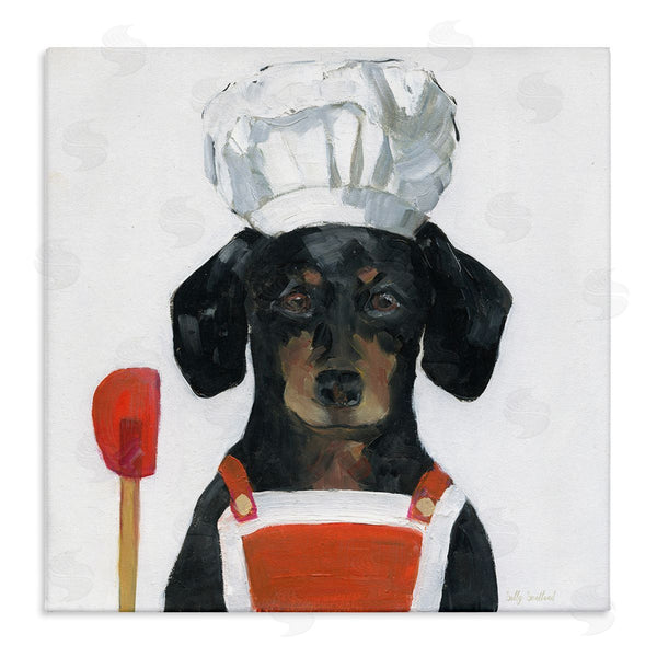 stupell industries Sally Swatland | Kitchen Chef Dog