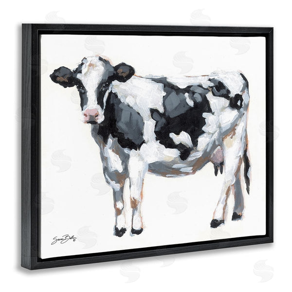 Stupell Industries Sara Baker | Dairy Cow On White