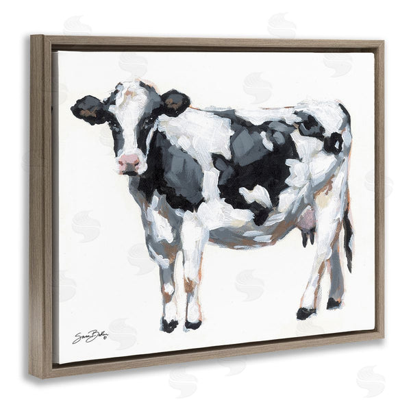 Stupell Industries Sara Baker | Dairy Cow On White