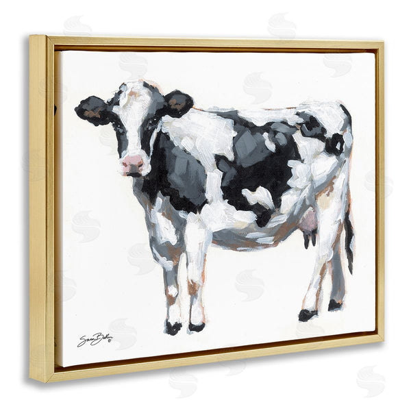 Stupell Industries Sara Baker | Dairy Cow On White