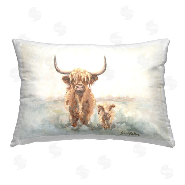 stupell industries Sara Baker | Highland Cow & Baby