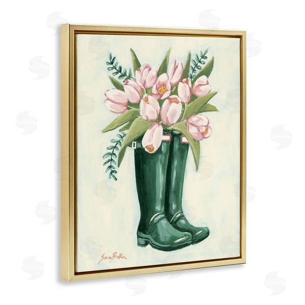 Stupell Industries Sara Baker | Tulips In Rain Boots