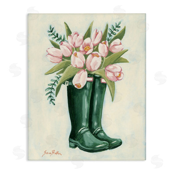 stupell industries Sara Baker | Tulips in Rain Boots