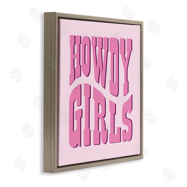 Stupell Industries Sarah Adams | Howdy Girls On Pink