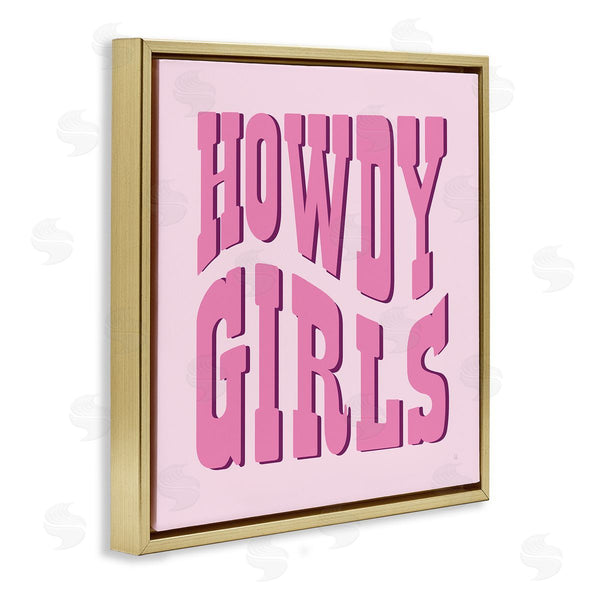 Stupell Industries Sarah Adams | Howdy Girls On Pink