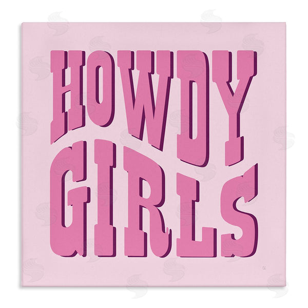 stupell industries Sarah Adams | Howdy Girls on Pink
