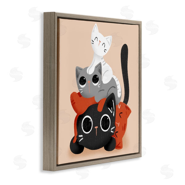 Stupell Industries Sarah Hickman | Stacked Cats Pile