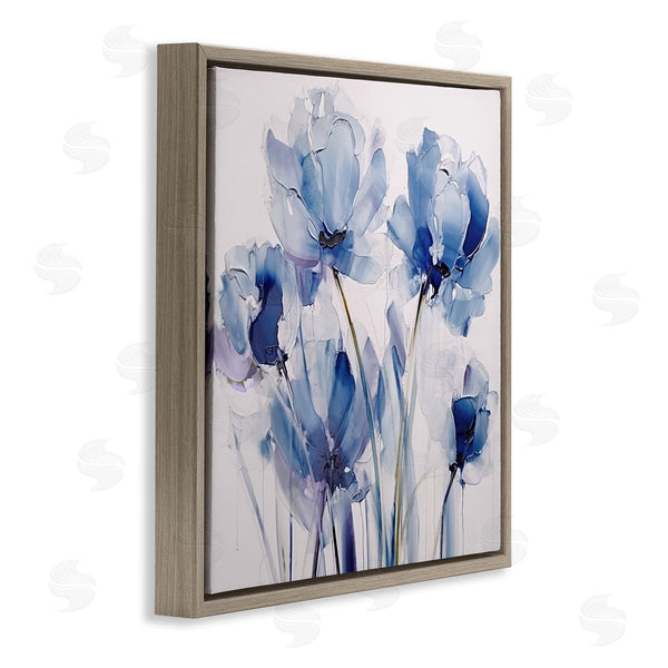 Stupell Industries Sasha | Abstract Blue Tulips