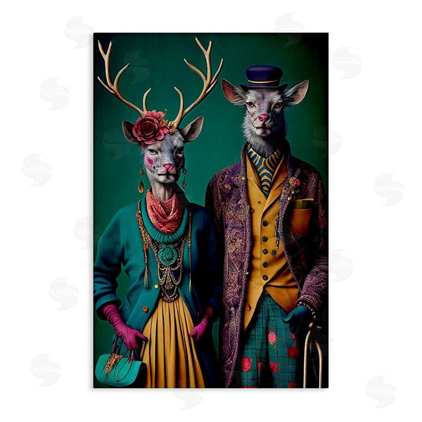 stupell industries Sasha | Deer in Historic Clothes