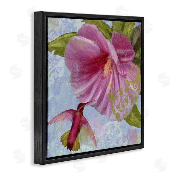 Stupell Industries Sasha | Hummingbird & Purple Poppy