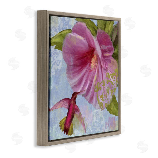 Stupell Industries Sasha | Hummingbird & Purple Poppy