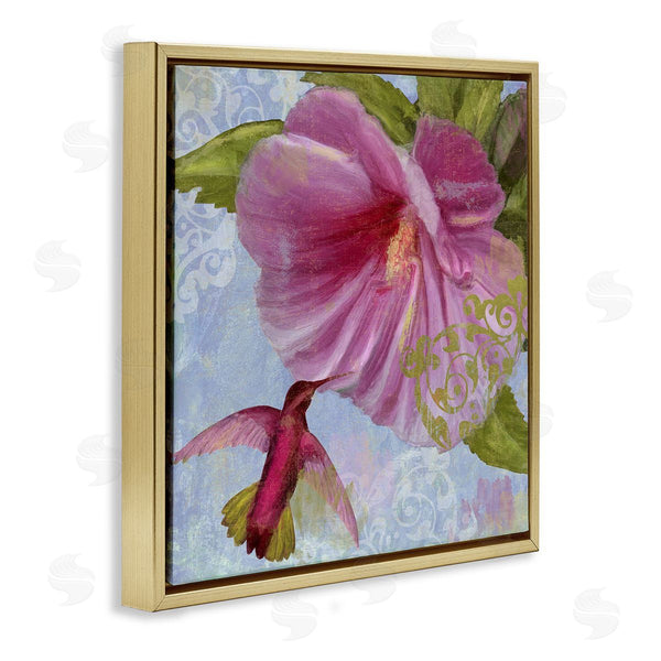 Stupell Industries Sasha | Hummingbird & Purple Poppy