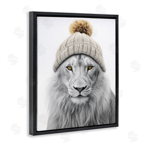 Stupell Industries Sasha | Lion In Winter Hat