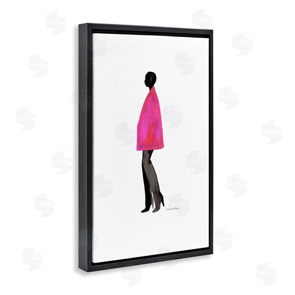 Stupell Industries Simone Elum | Fuchsia Pink Coat