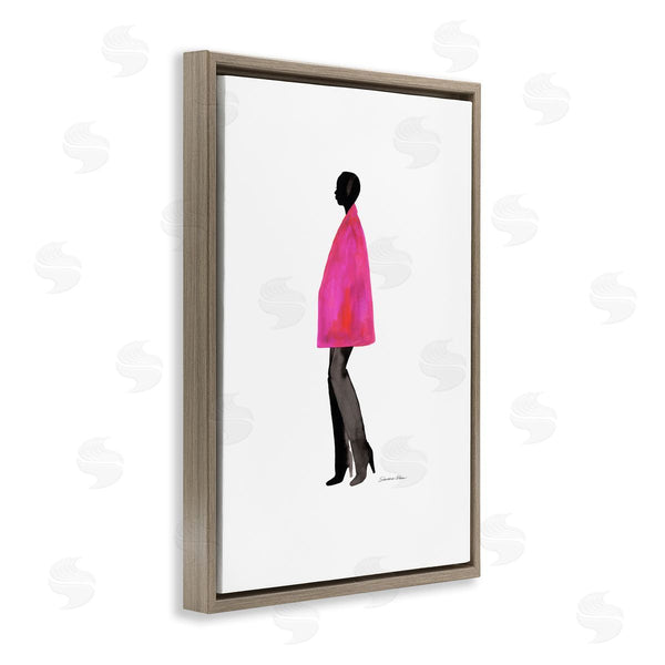 Stupell Industries Simone Elum | Fuchsia Pink Coat