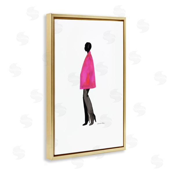 Stupell Industries Simone Elum | Fuchsia Pink Coat