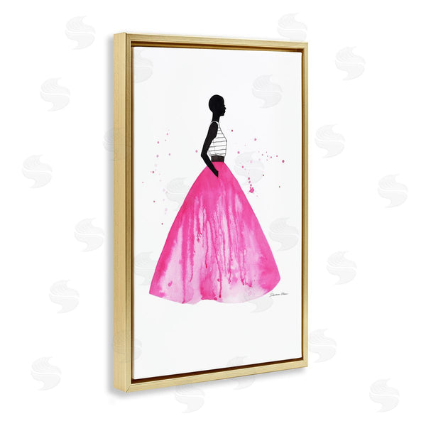 Stupell Industries Simone Elum | Pink Ballgown Skirt