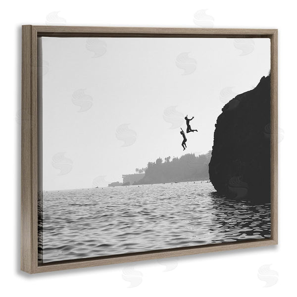 Stupell Industries Sisi And Seb | Diving Ocean Cliff