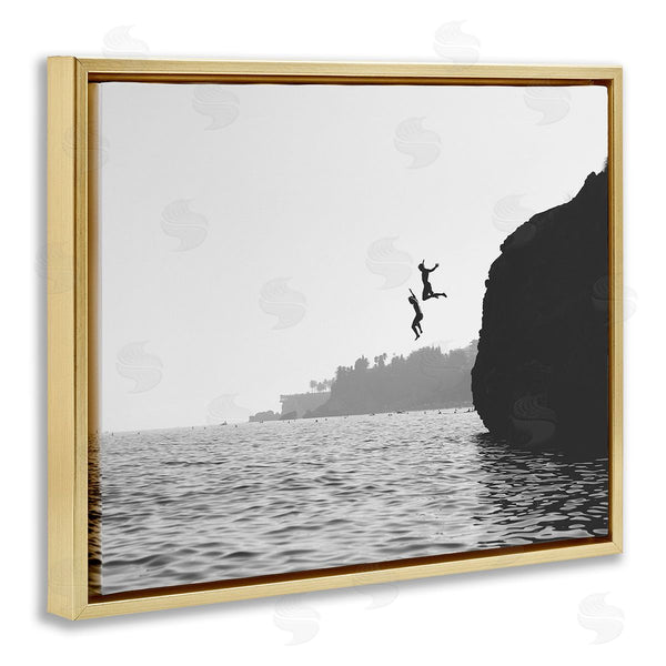 Stupell Industries Sisi And Seb | Diving Ocean Cliff