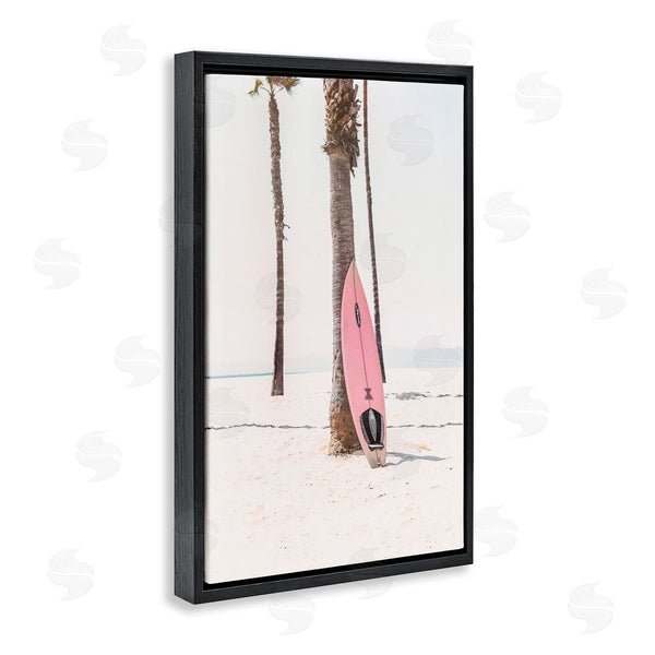 Stupell Industries Sisi And Seb | Pink Surf Board