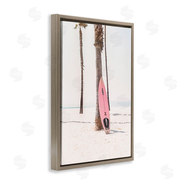 Stupell Industries Sisi And Seb | Pink Surf Board