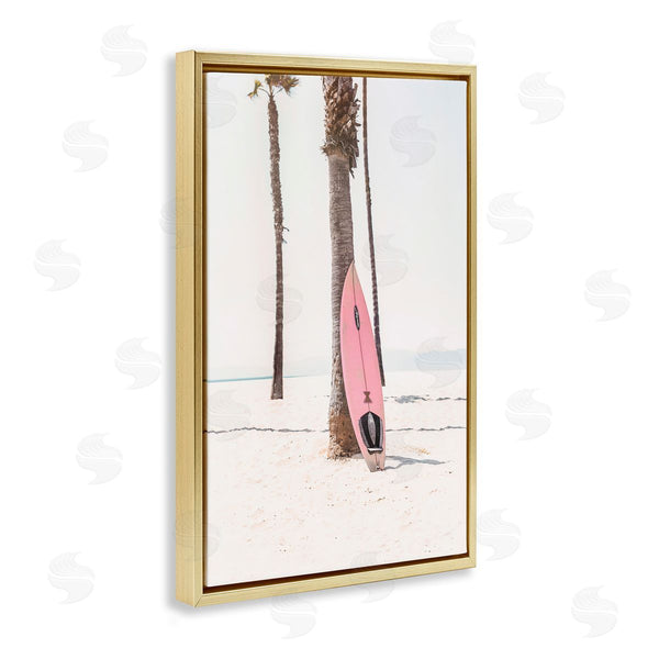Stupell Industries Sisi And Seb | Pink Surf Board