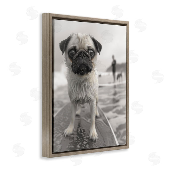 Stupell Industries Sophie 6 | Boogie Pug Surfing