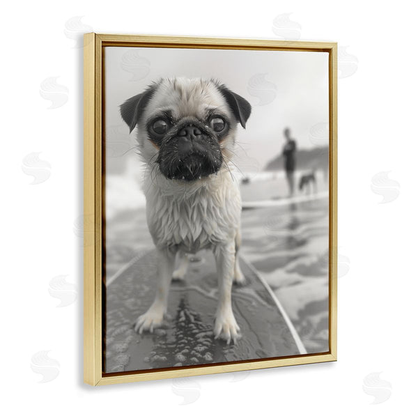 Stupell Industries Sophie 6 | Boogie Pug Surfing