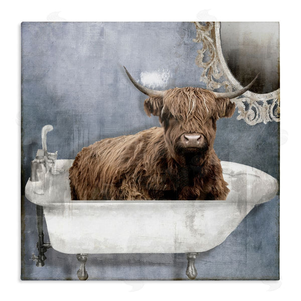 stupell industries Sophie 6 | Le Bain Bleu Cattle
