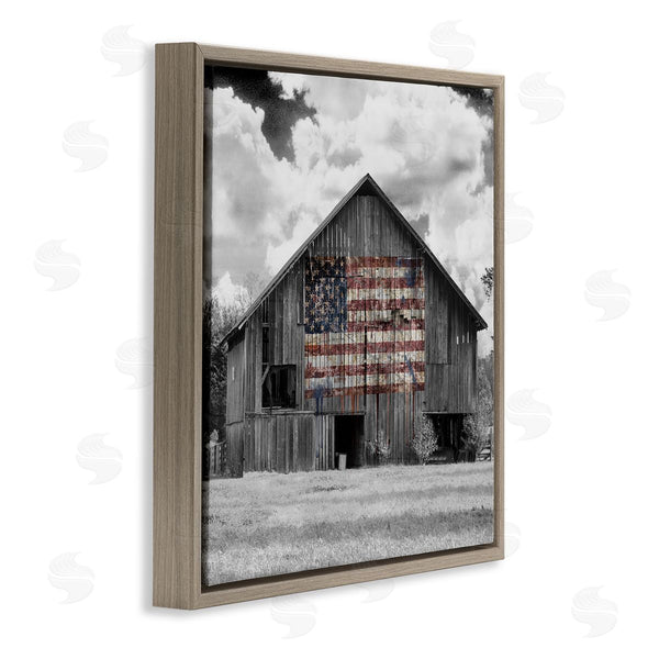 Stupell Industries Sophie 6 | Patriotic Rustic Barn