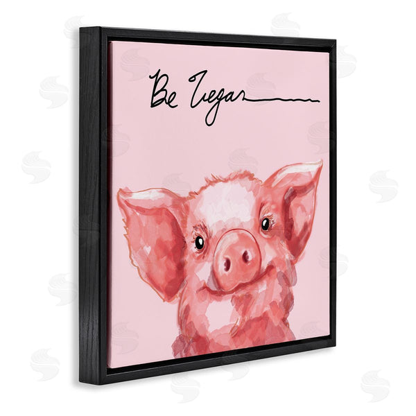 Stupell Industries Stella Chang | Be Vegan Cute Pig
