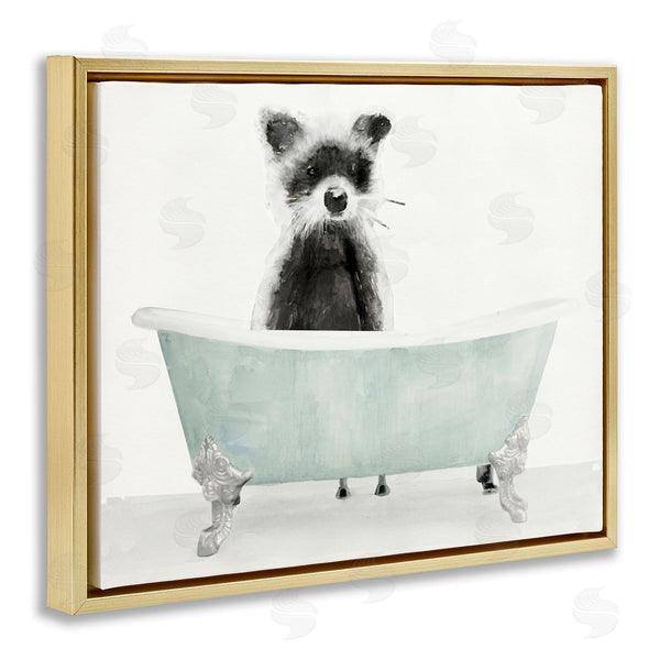 Stupell Industries Stellar Studio | Raccoon In A Tub