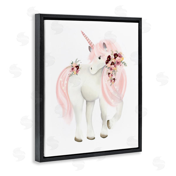 Stupell Industries Studio Q | Pastel Floral Unicorn