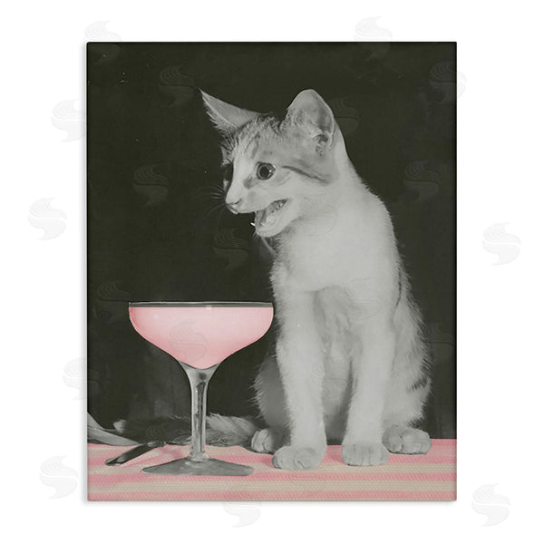 stupell industries Stupell Studio | Cat & Pink Drink